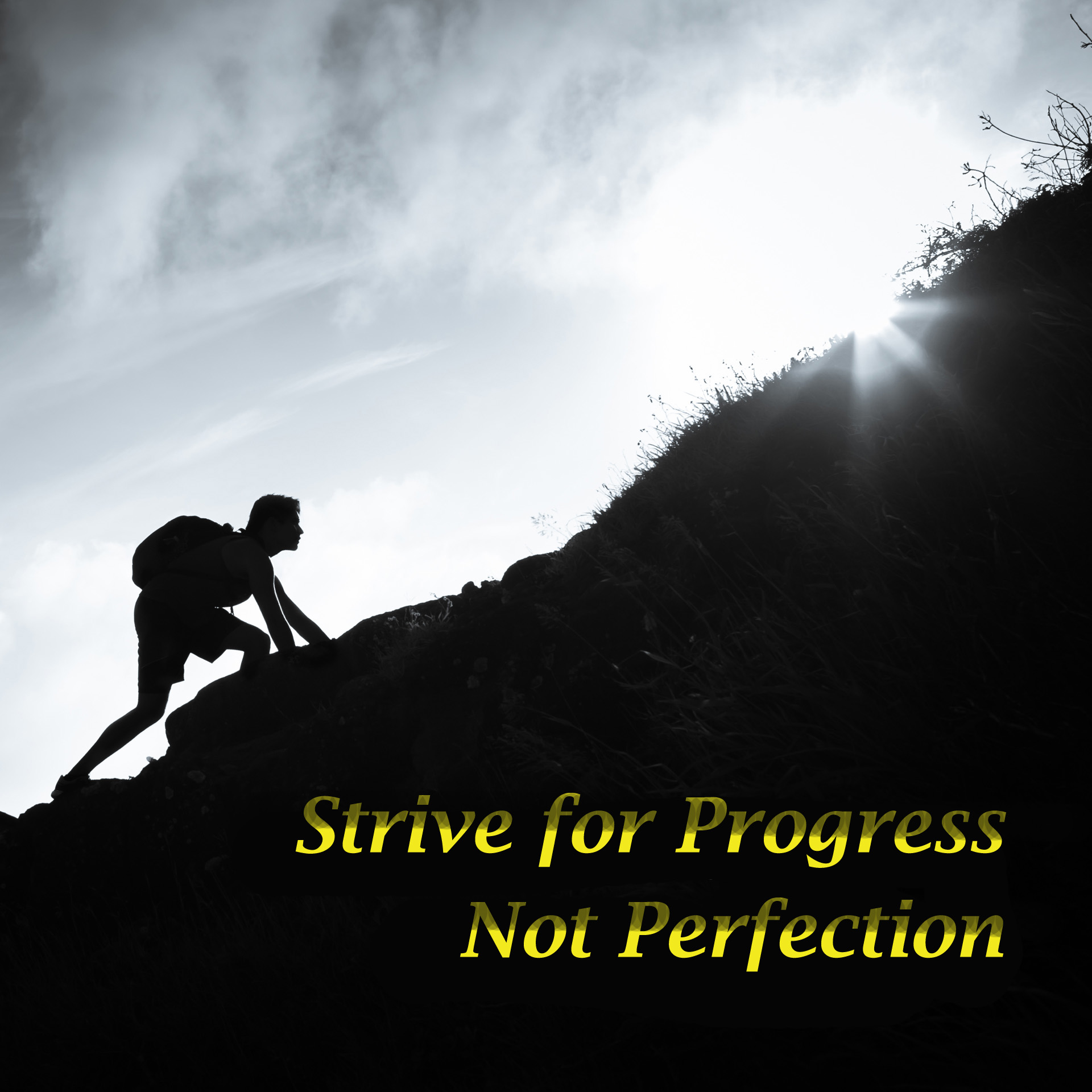 strive for progress not perfection wallpaper