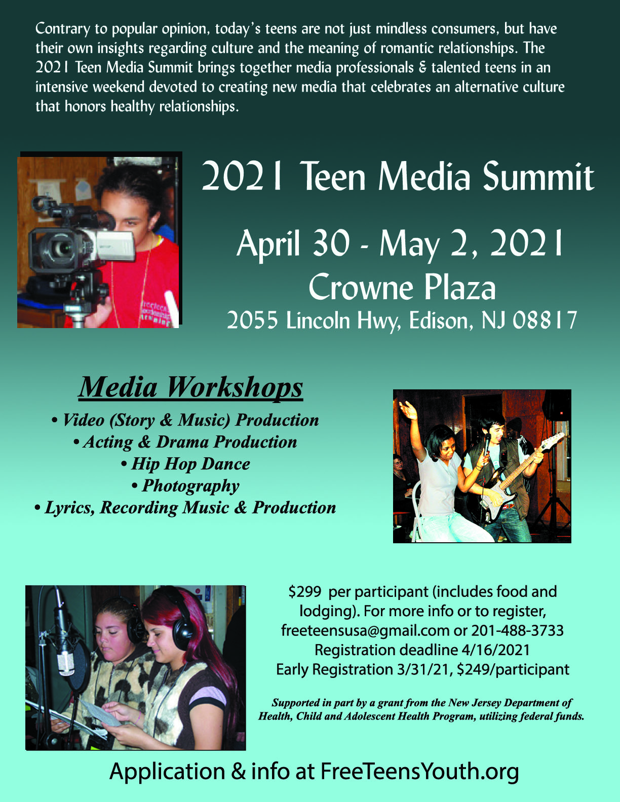 Teen Media Summit 2021 - Free Teens Youth - Changing Minds, Transforming Lives